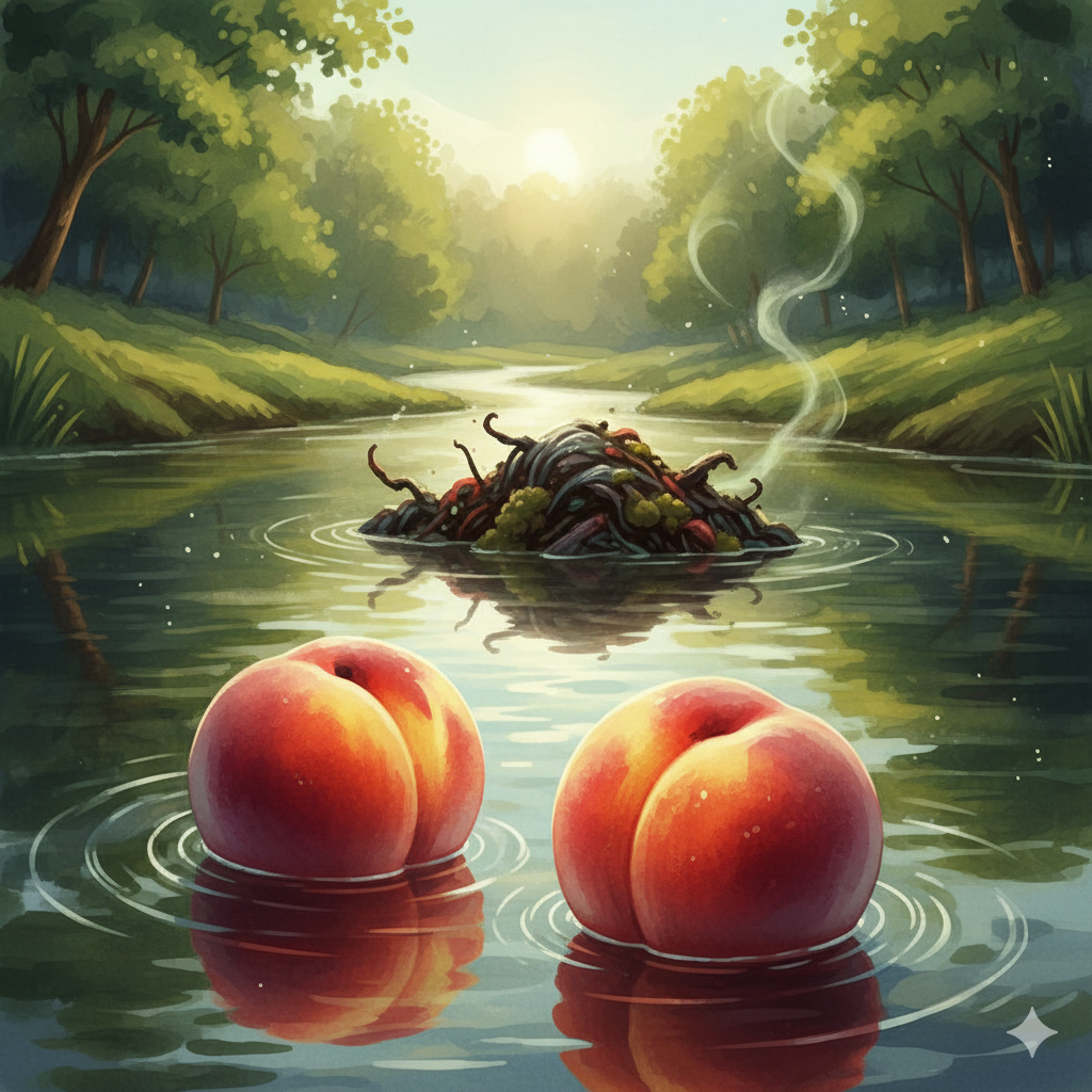 Два персики