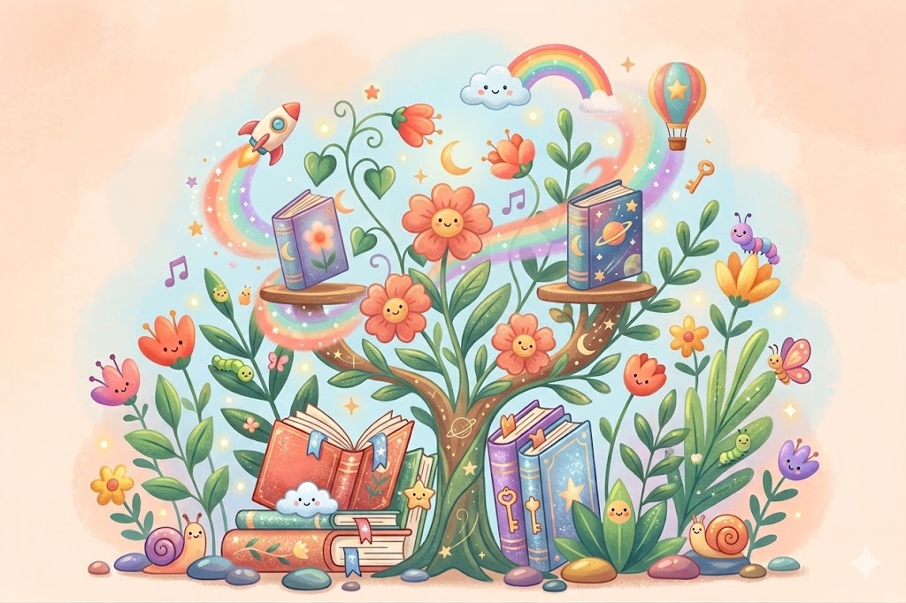 Книжкова полиця для дівчат